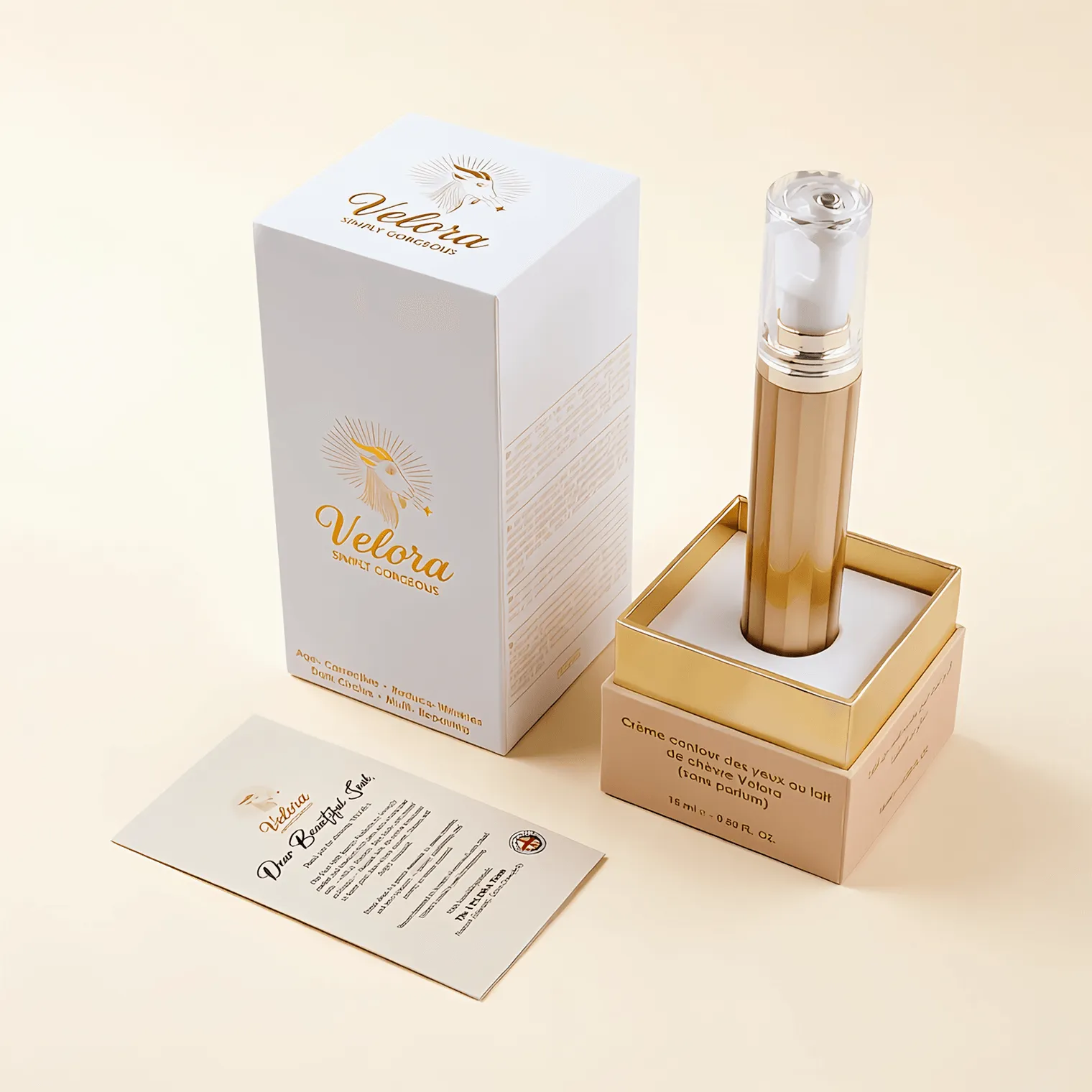 Premium White Cosmetic Lid And Base