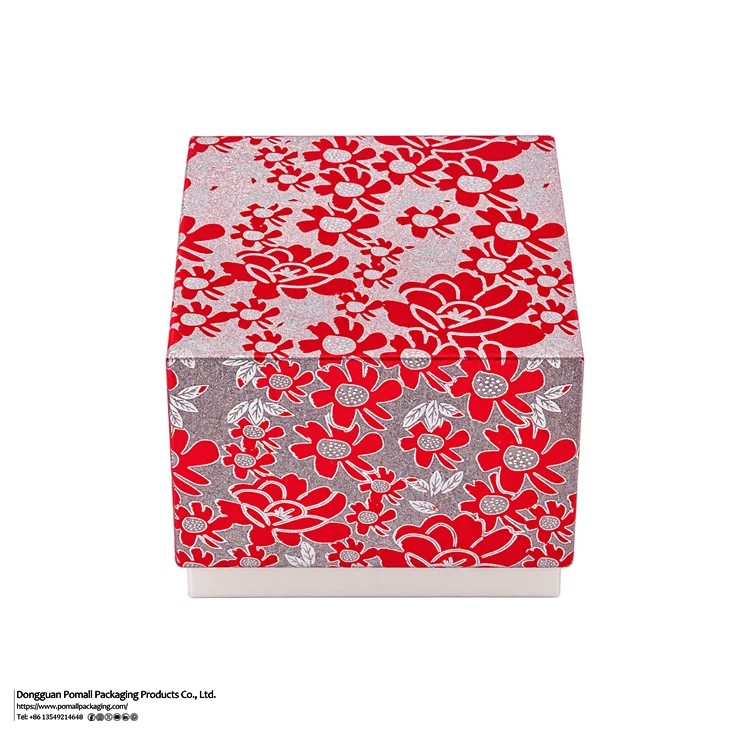 Floral Pattern Rigid Watch Gift Box factory