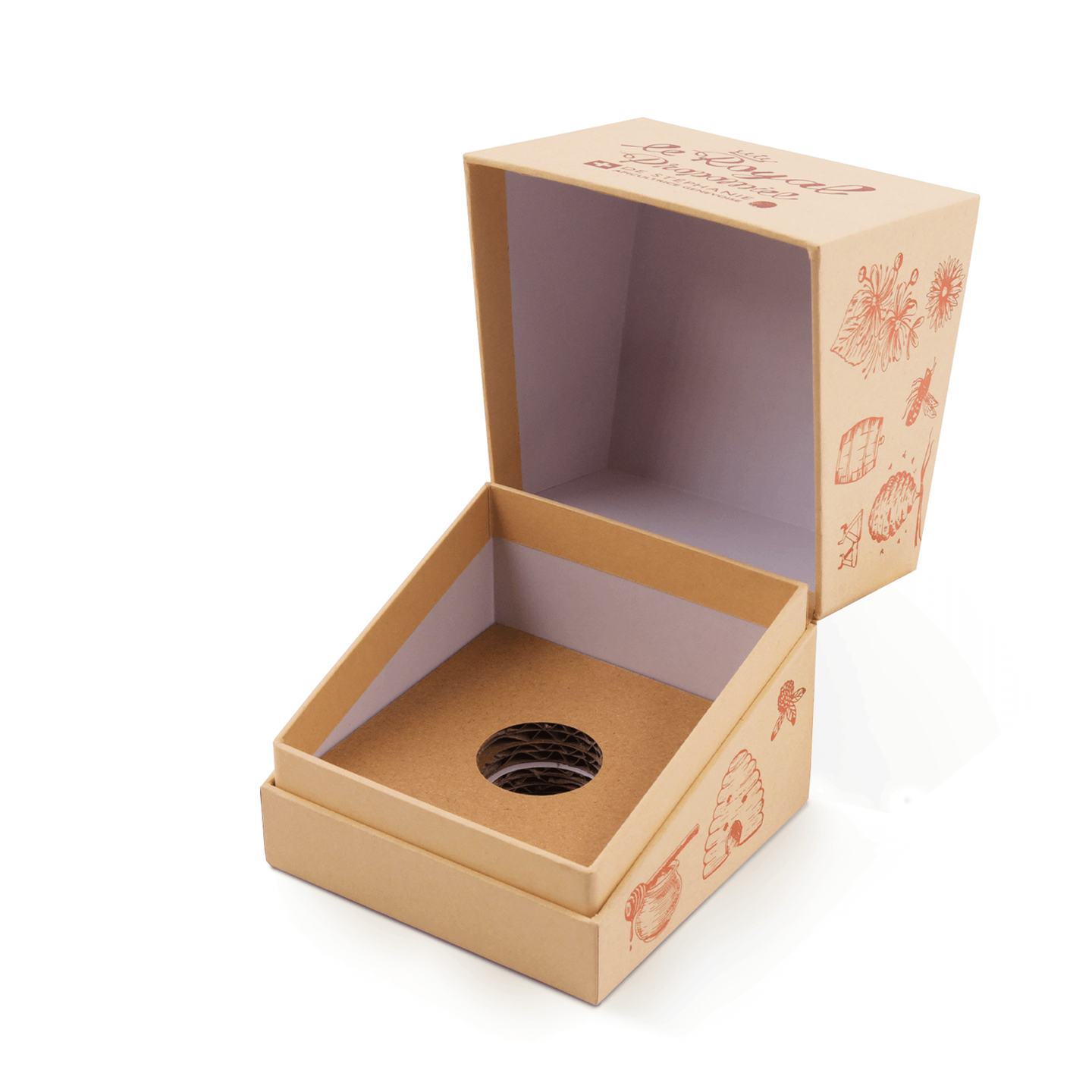 Food Box Made Of Kraft Paper With A Gold Embossed Finish best
