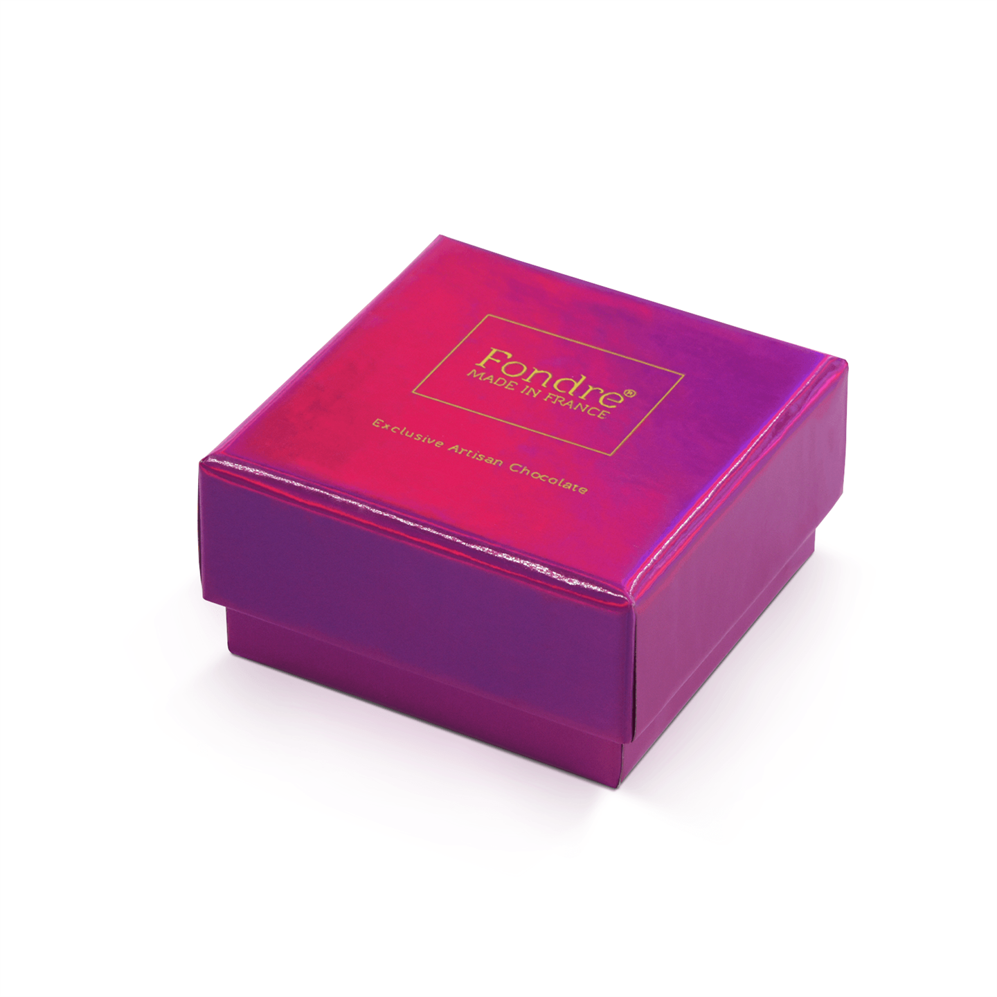 Laser-etched Gradient Colorful Top And Base Cover Chocolate Gift Box high quality
