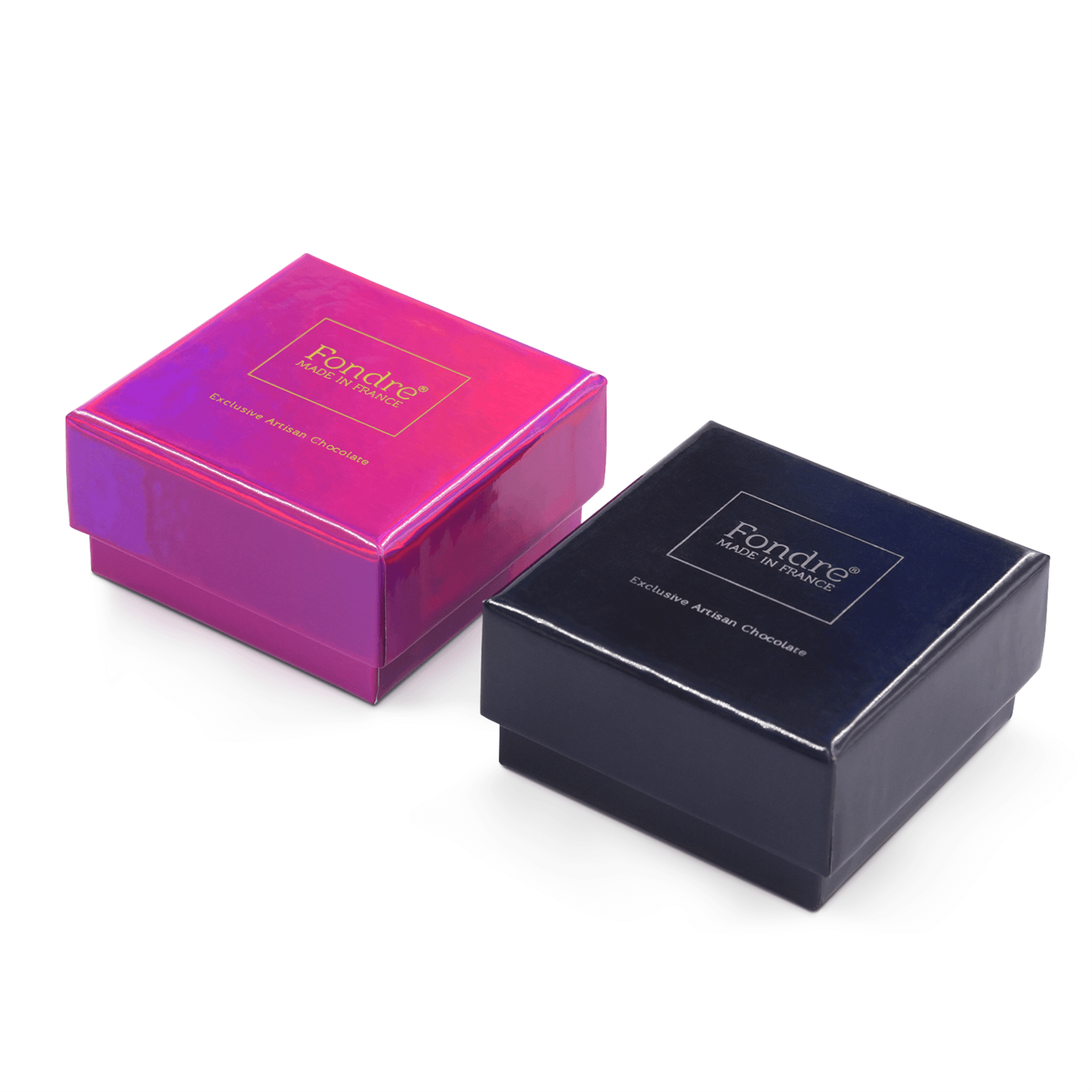 Laser-etched Gradient Colorful Top And Base Cover Chocolate Gift Box suppliers