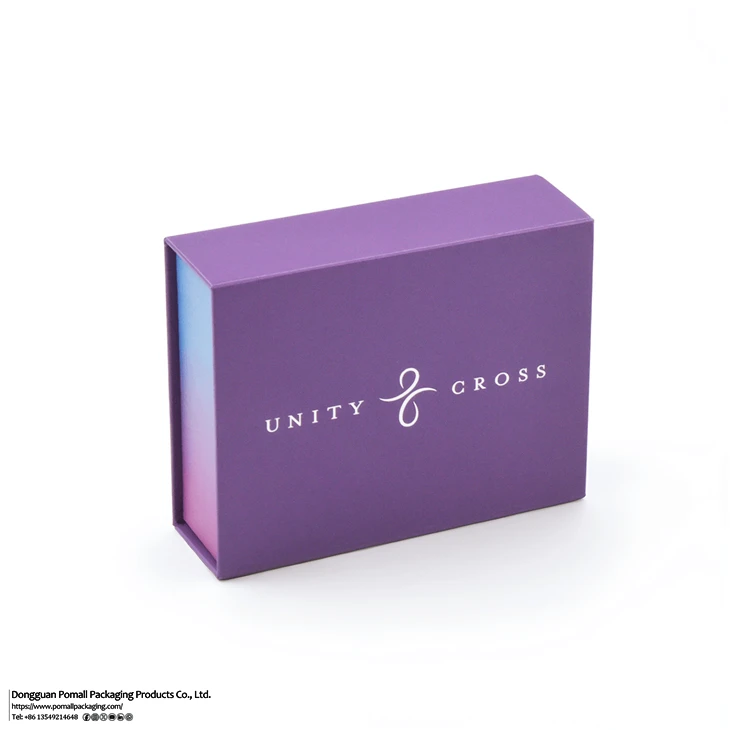 Luxury Gradient Rigid Jewelry Box With Velvet Pouch suppliers