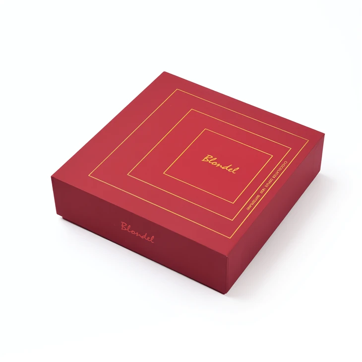 Printing Services Red Luxury Chocolate Paper Gift Box high quality