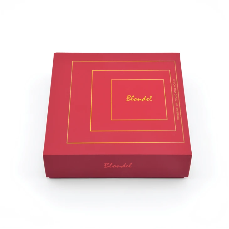 Printing Services Red Luxury Chocolate Paper Gift Box suppliers
