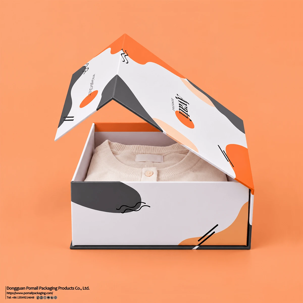 Book Style Rigid Apparel Gift Box