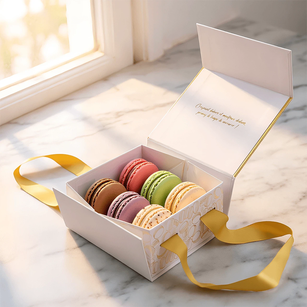 Foldable Box Designed For Macarons