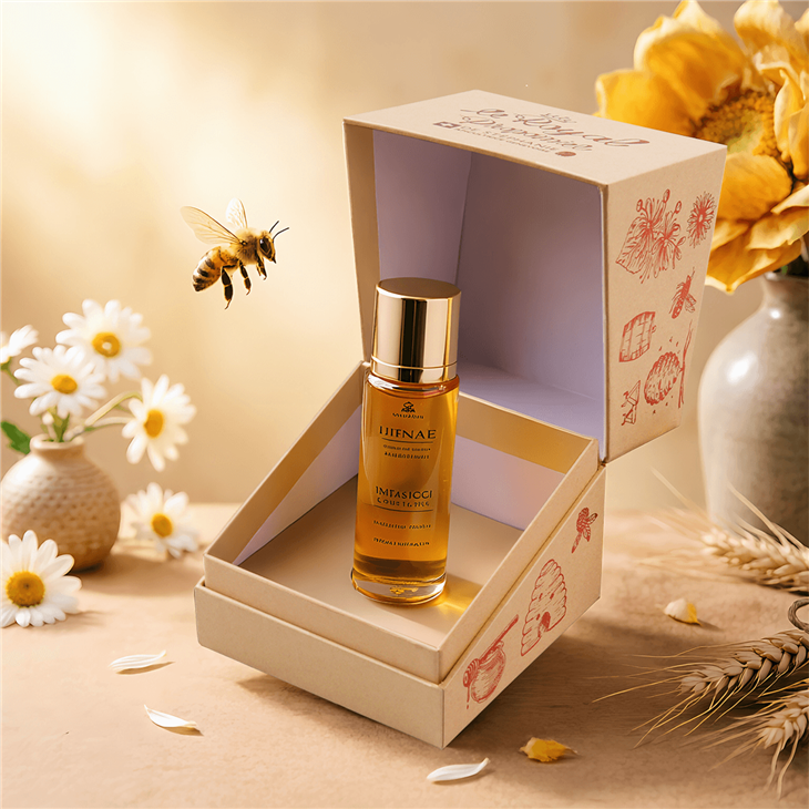 Food Box Made Of Kraft Paper With A Gold Embossed Finish