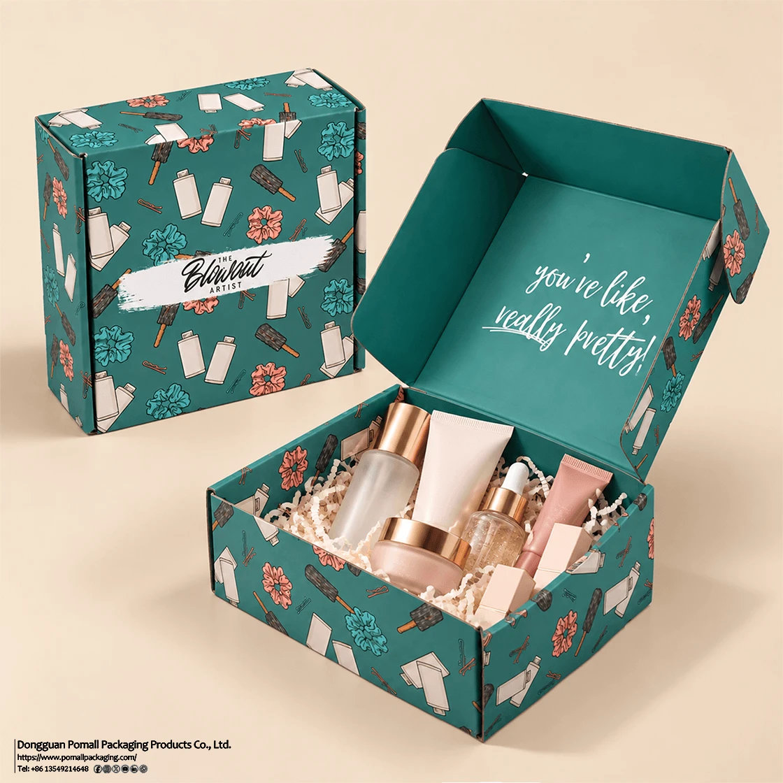 Printed Corrugated Beauty Packaging Box