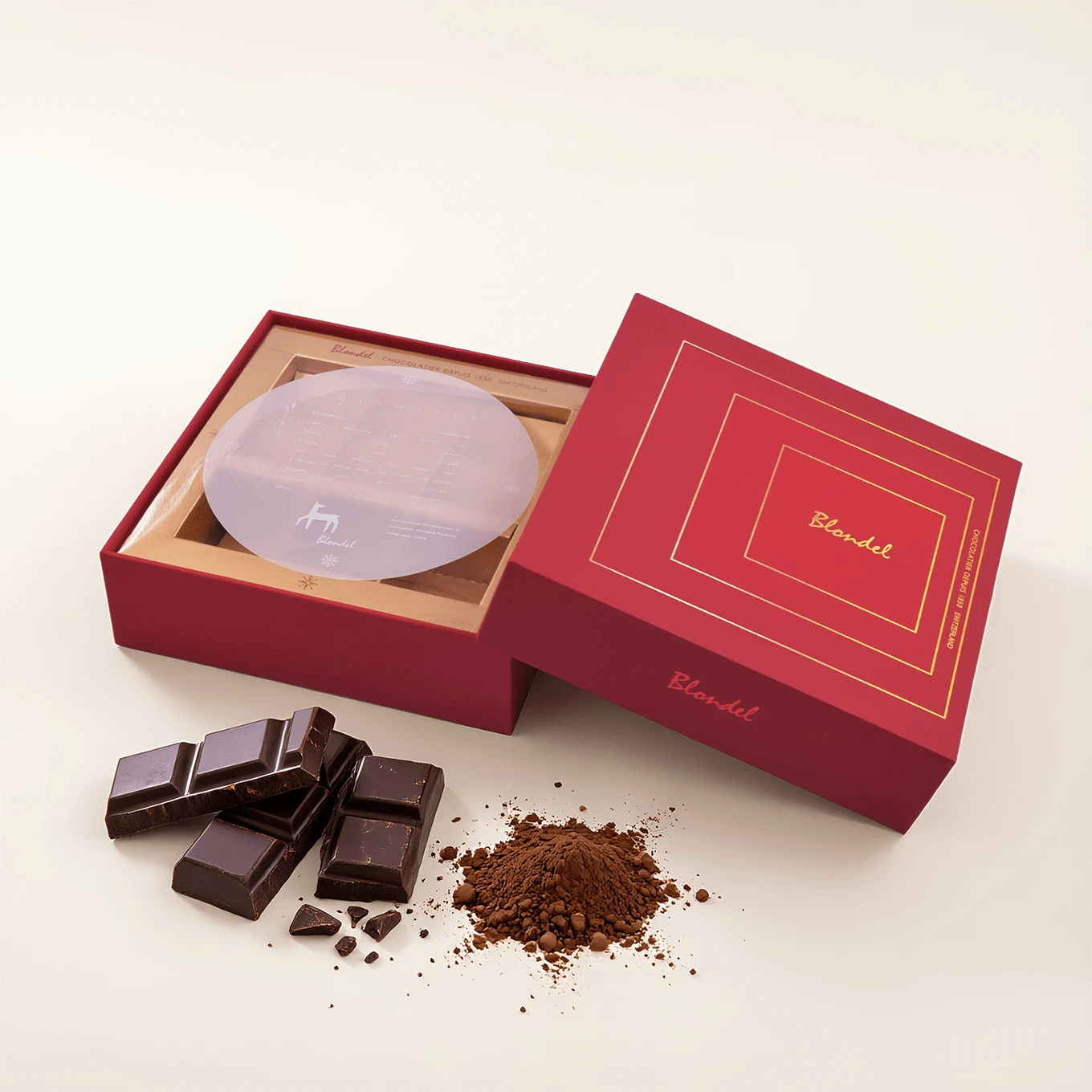 Printing Services Red Luxury Chocolate Paper Gift Box