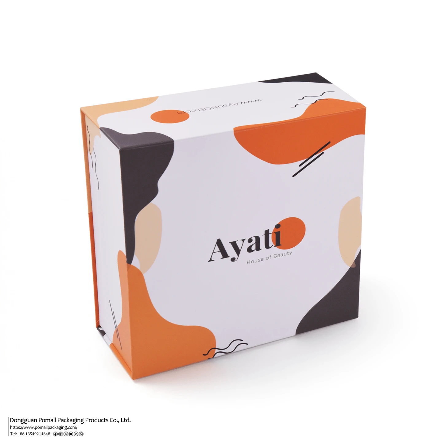 Book style packaging box for folded apparel Book style packaging box for folded apparel