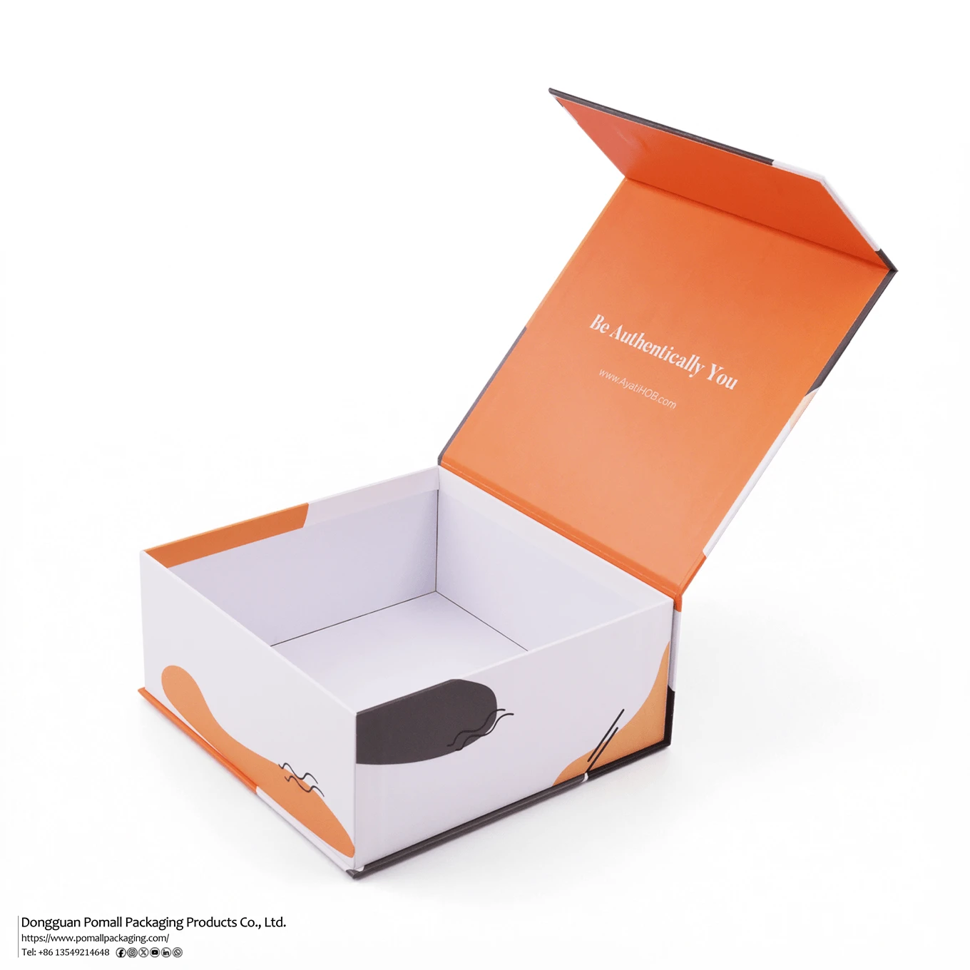 Rigid clothing packaging box with printed design Rigid clothing packaging box with printed design