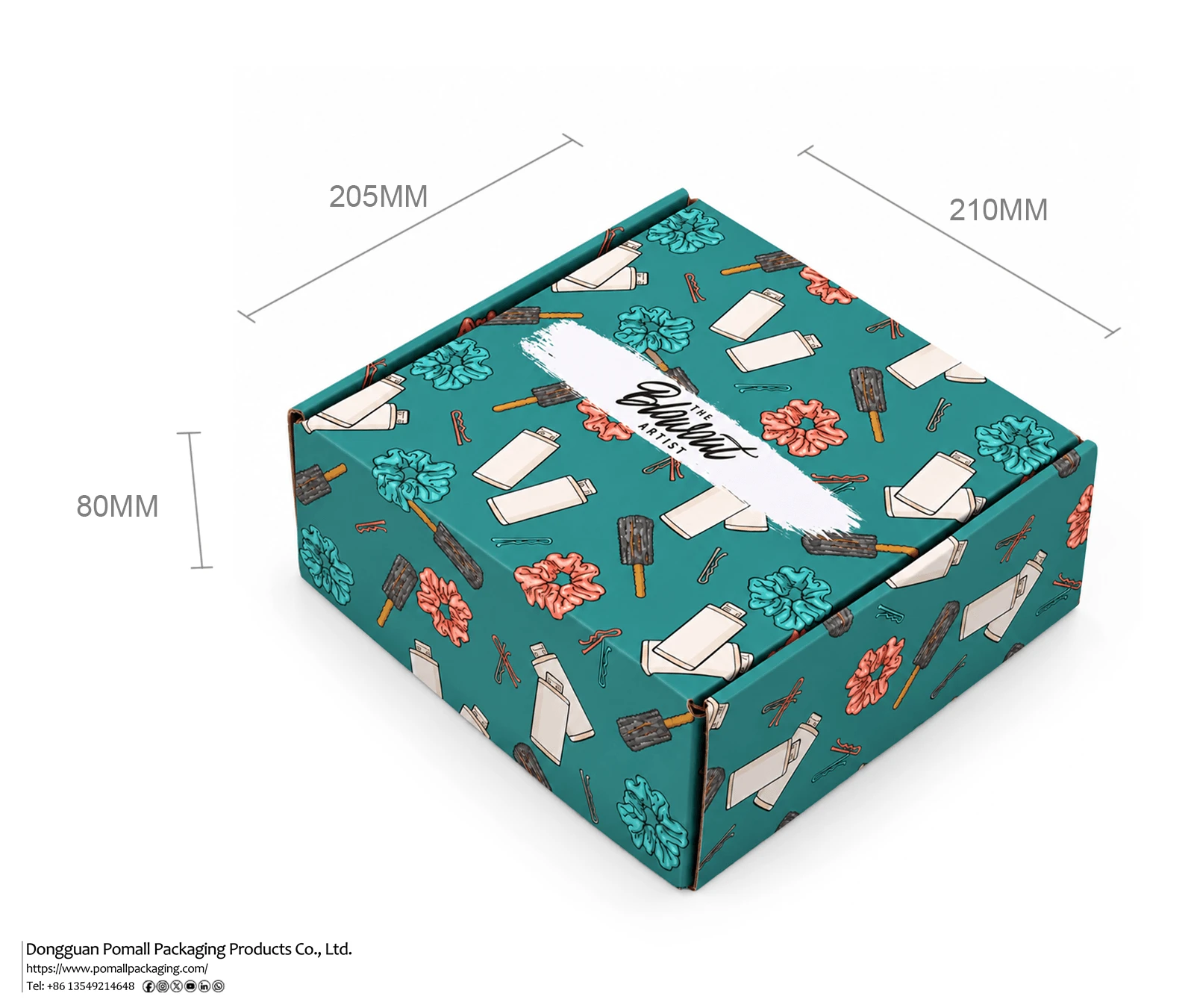 Green printed corrugated cosmetic packaging box Green printed corrugated cosmetic packaging box