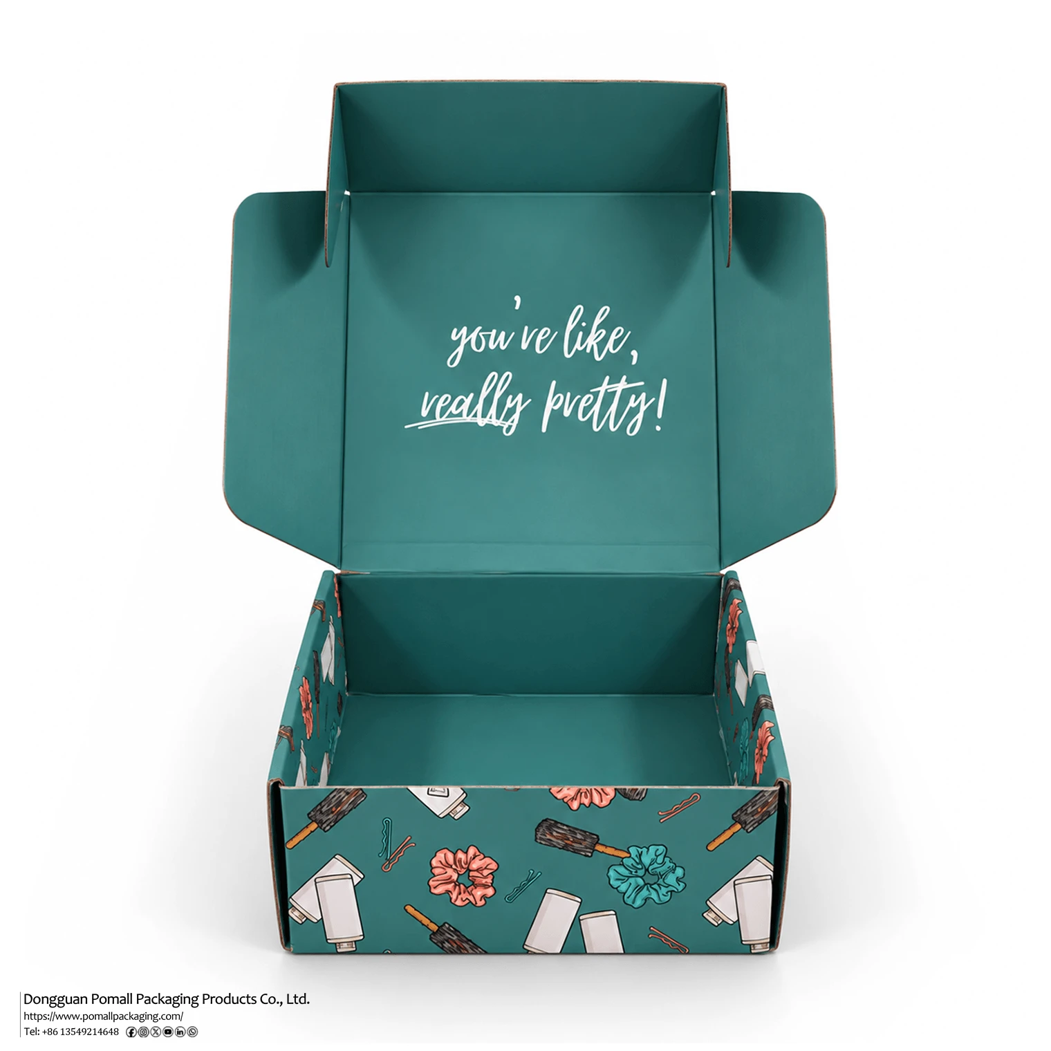 Reusable corrugated box for beauty products Reusable corrugated box for beauty products
