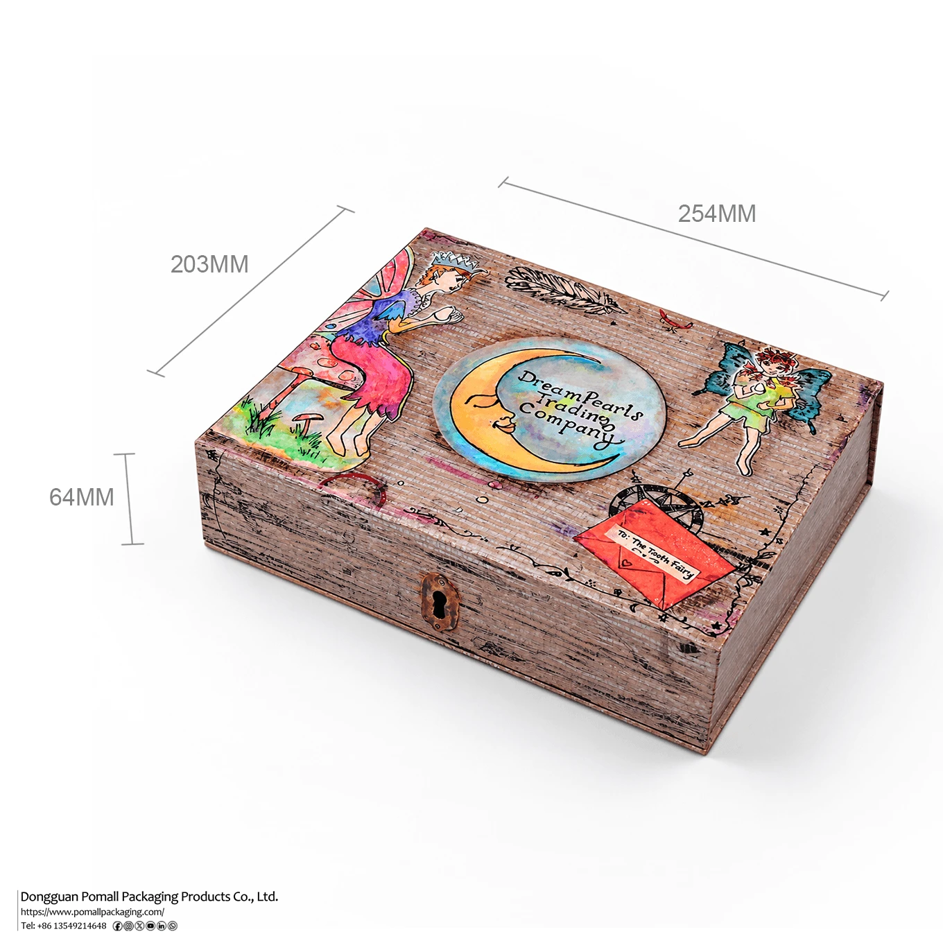 Vintage fairy tale foldable gift box Vintage fairy tale foldable gift box