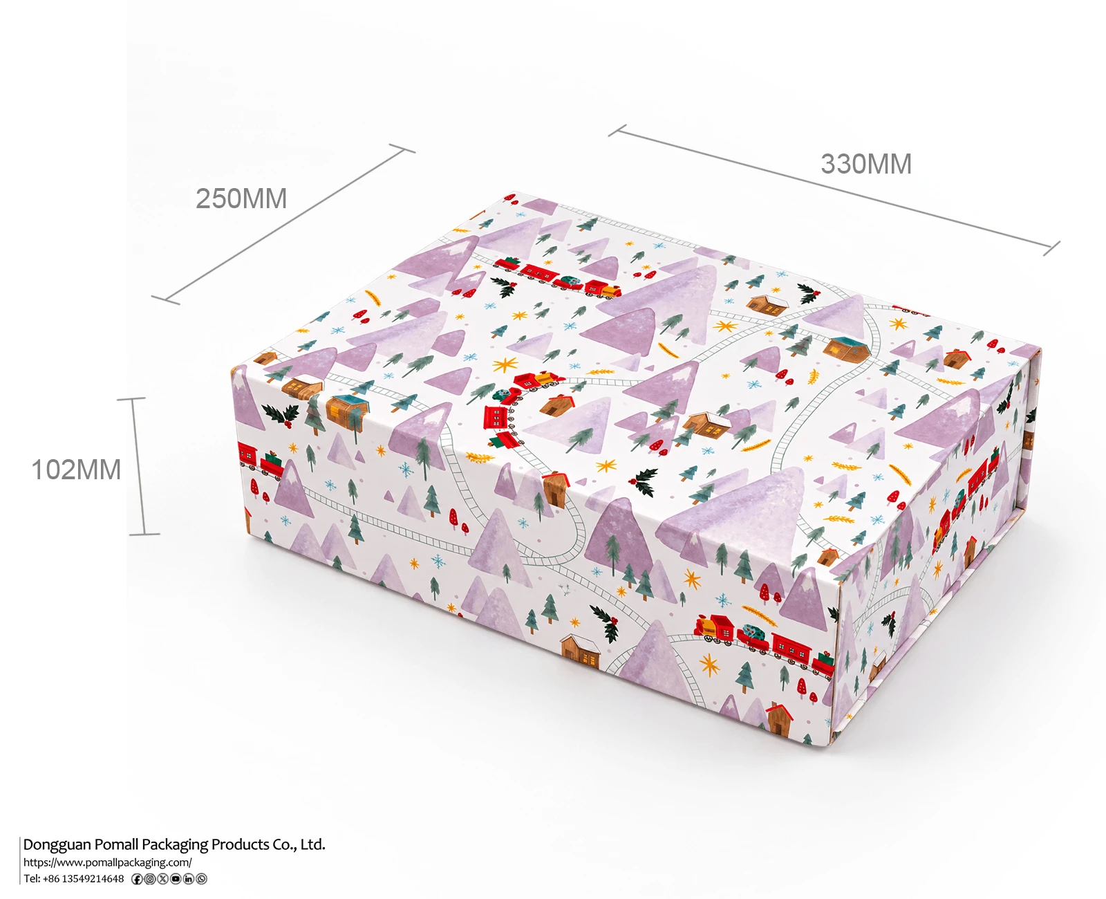 Christmas patterned foldable clothing gift box Christmas patterned foldable clothing gift box