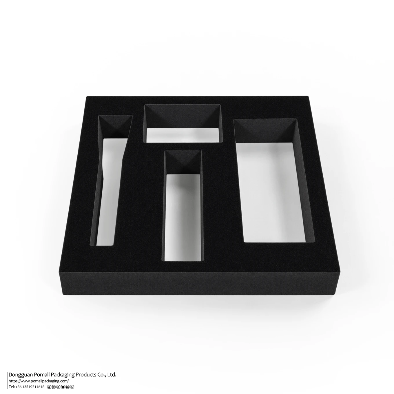 Custom compartment foam insert for skincare gift set packaging Custom compartment foam insert for skincare gift set packaging