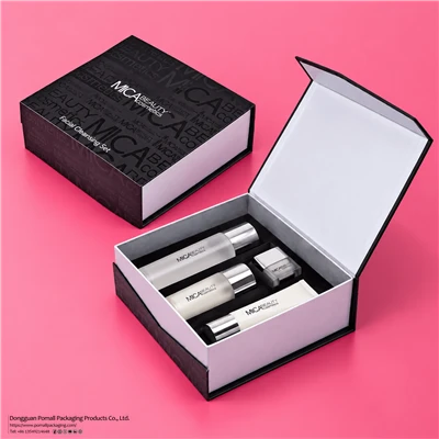 Elegant Black And White Skincare Gift Box