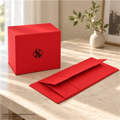 Red Foldable Apparel Gift Box